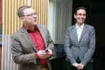Nositelé Ceny Živy 26 až 30 let Lukáš Novák a Anna Novák Vanclová. Foto L. Svoboda, AV ČR