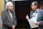 Petr Ráb při laudatiu a poděkování Pavlu Kovářovi. Foto L. Svoboda, AV ČR
