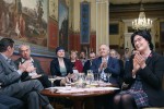 Slavnostního odpoledne se účastnili se představitelé vedení AV ČR – zleva Petr Ráb, Jan Řídký, Markéta Pravdová, Zdeněk Havlas a Eva Zažímalová. Foto L. Svoboda, AV ČR