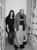 Vojen Ložek, Lucie Juřičková  a Jitka Horáčková (vlevo) u sbírek  V. Ložka v Národním muzeu v Praze. Foto P. Dolejš