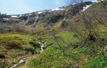 Předjarní aspekt Velké kotliny  při prudkém tání sněhu. Foto L. Bureš