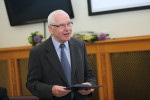 František Sehnal (1938–2021).  Foto L. Svoboda, Akademie věd ČR