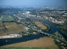 Současný soutok Vltavy s Berounkou po vybudování jezu v Modřanech.  Foto P. Mudra