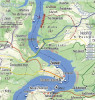 Vyznačení místa výskytu na turistické mapě fotografem Janem Rysem, který byl patrně posledním, jenž štíra kýlnatého na Slapech zaznamenal. Z archivu M. Řezáče