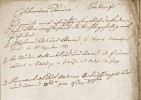 Část dotazníku prof. Josefa Rottenbergera, kde na otázku „Kdy a kde jste se narodil?“ J. E. Purkyně uvedl 18. prosince 1787 v Libochovicích, okres Litoměřice. Převzato z publikace B. Matouškové (1955), v archivu Univerzity Karlovy v současné době dotazník nelze nalézt.