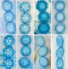 Detaily askospor několika druhů zemniček barvené bavlnovou modří:  Octospora svrcekii (a), kulosporky  Lamprospora spinulosa (b), L. maireana (c),  L. seaveri (d), L. campylopodis (e),  L. miniata (f) a L. dictydiola (g),  Neottiella albocincta (h). Foto L. Janošík