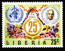 Ukázka ze série k 25. výročí Světové zdravotnické organizace. Libérie 1973. Snímek z archivu A. Novákové