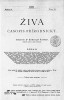 Titulní list Živy z r. 1901, v níž vycházely články týkající se sporu  s F. Marešem. Pod Raýmanovým  vedením se Živa stala koncem 19. století nejvýznamnějším českým  přírodovědeckým časopisem.