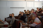 Zaníceně diskutující předseda ČBS Karel Prach. Foto V. Zeisek