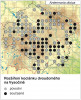 Mapa původního a současného rozšíření kociánku z Červené knihy květeny Vysočiny. Podle: E. Ekrtová a kol. (2021)