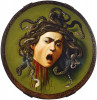 Hlava Medúzy. Michelangelo Merisi da Caravaggio (1597)
