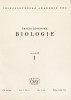 Časopis Československá biologie byl r. 1952 založen jako hlavní platforma vě­deckých výsledků biologických pracovišť ČSAV a od r. 1955 ho doplnila cizojazyčná verze Folia biologica. MÚA, A AV ČR, fond Ivan Málek, kart. 16, i. č. 263