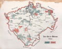 Na mapě z knihy Uhu in Böhmen (Výr v Čechách, 1906) uvádí Kurt Loos regiony, kde výr velký (Bubo bubo) podle jeho zpravodajů hnízdil (zeleně) a kde se vyskytoval, aniž by hnízdil (červeně). Těžiště hnízdního výskytu jasně  vidíme v oblasti České křídové tabule  a v hlubokých říčních údolích.