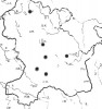 Rozšíření druhu ve východních Čechách – r. 2010. Převzato z publikace J. Ježka (2016)