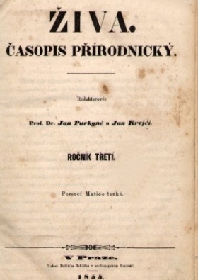 Obálka časopisu Živa 1855/12