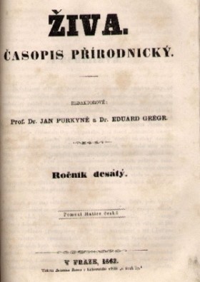 Obálka časopisu Živa 1862/3