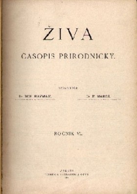 Obálka časopisu Živa 1896/3