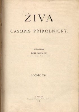 Obálka časopisu Živa 1898/10