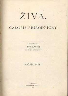 Obálka časopisu Živa 1908/2