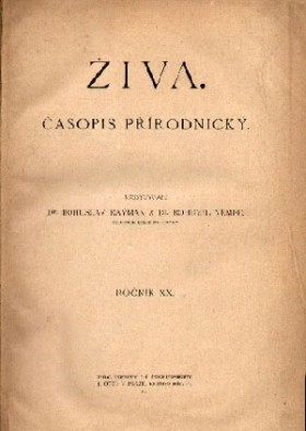 Obálka časopisu Živa 1910/6