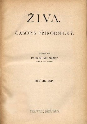 Obálka časopisu Živa 1914/5