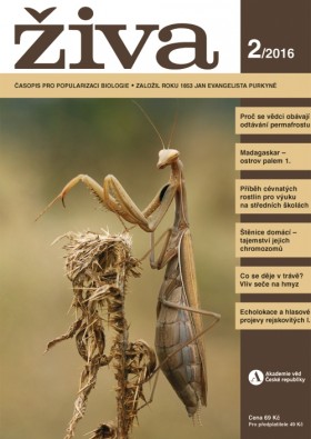 Obálka časopisu Živa 2016/2
